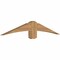 Ekena Millwork Bellingham Timber Gable Bracket, Western Red Cedar, 60"W x 10"H x 3 1/2"D x 5 1/2"F, 4/12 Pitch GBW060X10X0406BEL00SWR - alternate 3